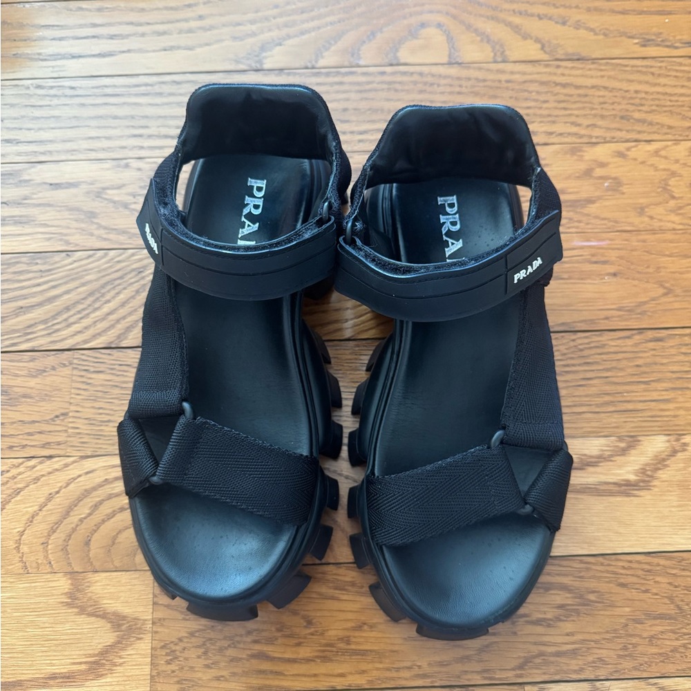 Prada Black Sandals for Women, 100% authentic